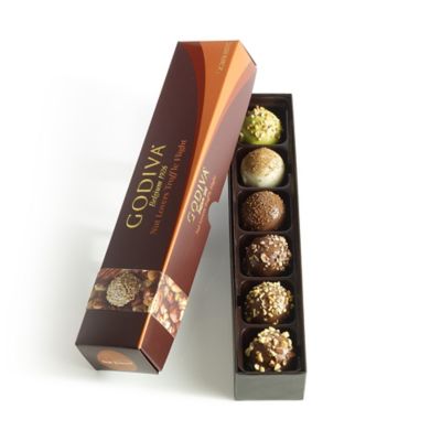 godiva nut lovers chocolate truffle flight - 6 pc. | godiva $12.