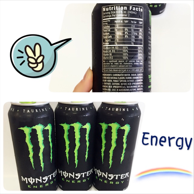 53包邮 monster energy 葡萄味能量饮料16盎司 24瓶装 - 北美省钱快报